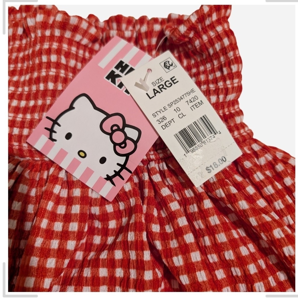 Hello Kitty Red Checkered Skirt - Picture 5 of 9